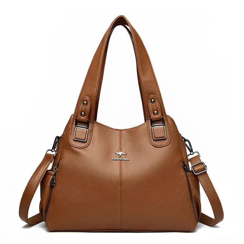 Amelia™ | Retro Leather Shoulder Bag