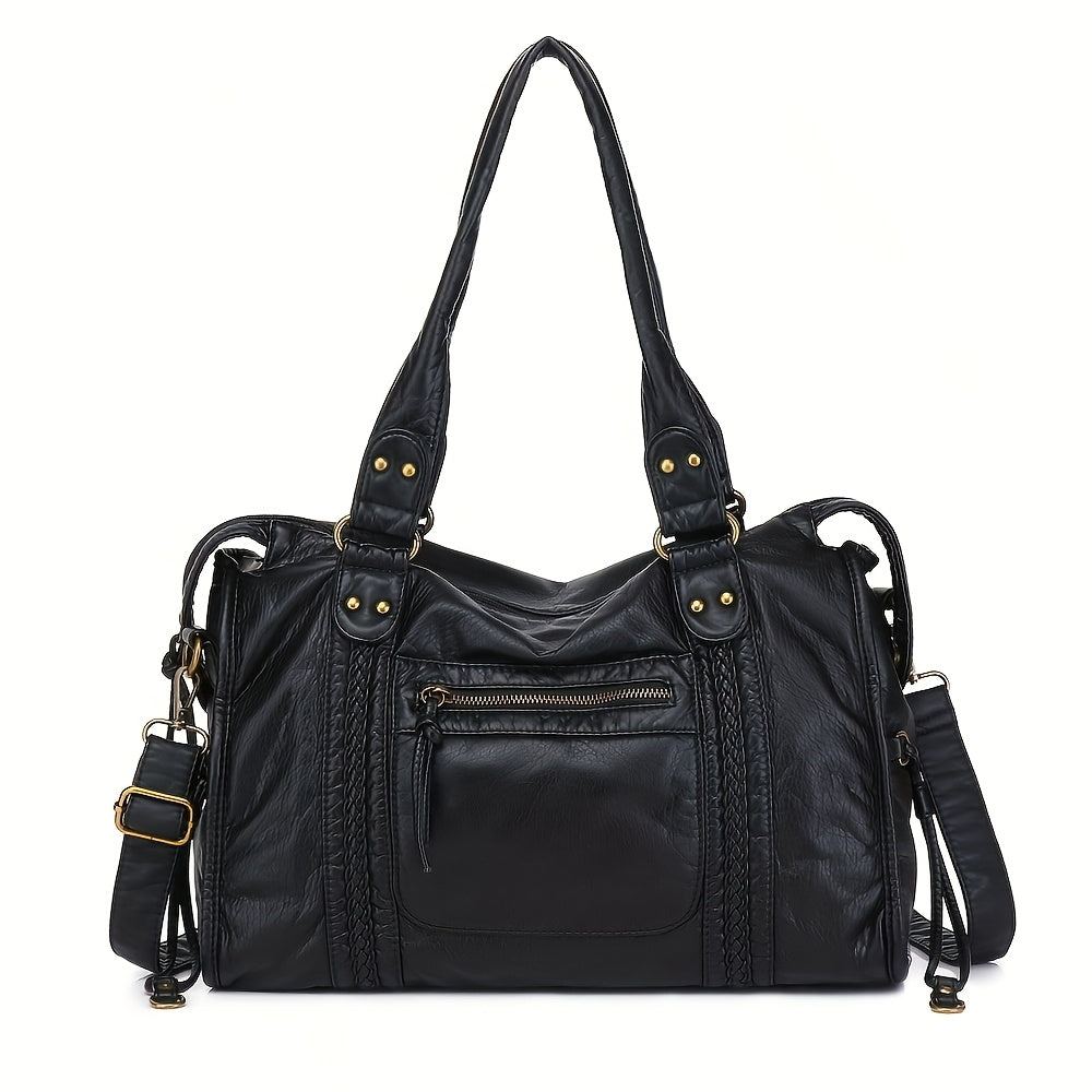 Violet™ | Klassinen Nahkalaukku Olkahihnalla