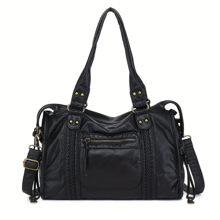 Violet™ | Klassinen Nahkalaukku Olkahihnalla