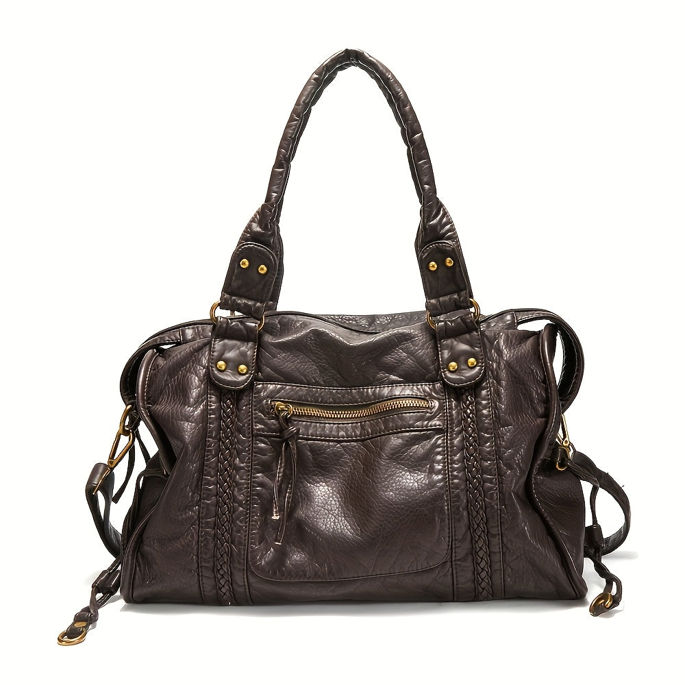 Violet™ | Klassinen Nahkalaukku Olkahihnalla