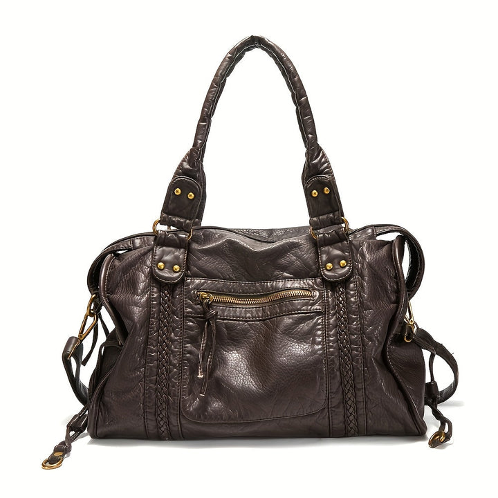 Violet™ | Klassinen Nahkalaukku Olkahihnalla